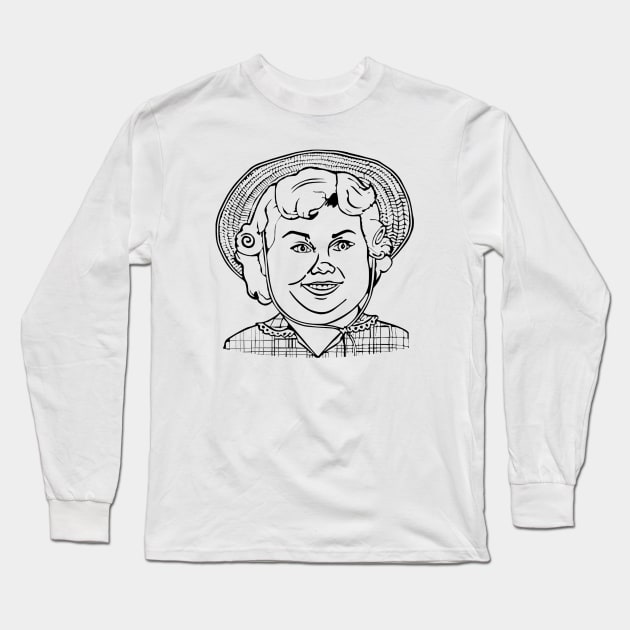 Big Deborah // Vintage Style Design Long Sleeve T-Shirt by Indanafebry